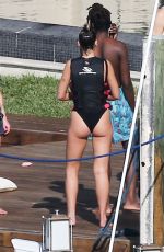 DUA LIPA in Swimsuit at Jet-ski Ride in Miami 01/03/2020