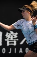 ELINA SVITOLINA Practices at 2020 Australian Open at Melbourne Park 01/19/2020