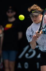 ELINA SVITOLINA Practices at 2020 Australian Open at Melbourne Park 01/19/2020