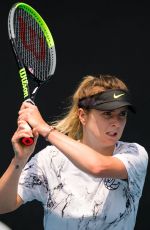 ELINA SVITOLINA Practices at 2020 Australian Open at Melbourne Park 01/19/2020
