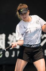 ELINA SVITOLINA Practices at 2020 Australian Open at Melbourne Park 01/19/2020