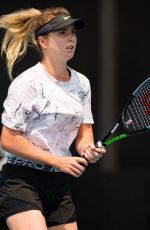 ELINA SVITOLINA Practices at 2020 Australian Open at Melbourne Park 01/19/2020