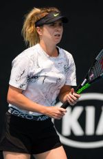 ELINA SVITOLINA Practices at 2020 Australian Open at Melbourne Park 01/19/2020