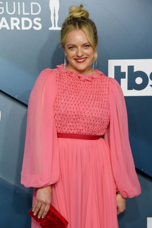 ELISABETH MOSS at 26th Annual Screen Actors Guild Awards in Los Angeles 01/19/2020