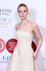 ELLE FANNING at London Critics