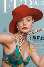 ELLE FANNING in Marie Claire, February 2020