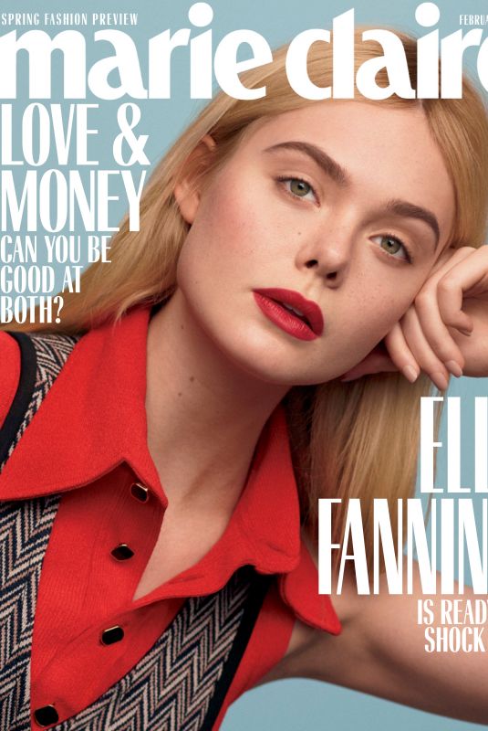 ELLE FANNING in Marie Claire, February 2020