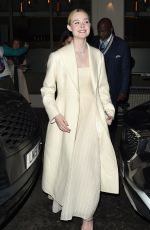 ELLE FANNING Leaves London Critics