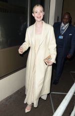 ELLE FANNING Leaves London Critics