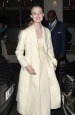 ELLE FANNING Leaves London Critics
