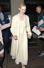 ELLE FANNING Leaves London Critics