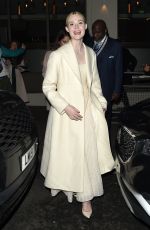 ELLE FANNING Leaves London Critics