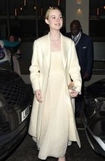 ELLE FANNING Leaves London Critics