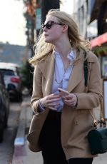 ELLE FANNING Out Shopping in Los Angeles 01/03/2020