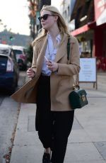 ELLE FANNING Out Shopping in Los Angeles 01/03/2020