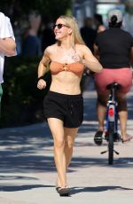 ELLIE GOULDING in Bikini Top Out in Miami 01/01/2020