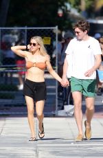 ELLIE GOULDING in Bikini Top Out in Miami 01/01/2020