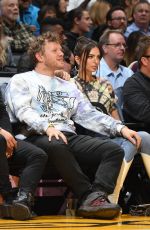 EMILY RATAJKOWSKI and Sebastian Bear McClard at Cleveland Cavaliers vs LA Lakers Game in Los Angeles 01/13/2020
