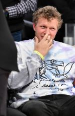 EMILY RATAJKOWSKI and Sebastian Bear McClard at Cleveland Cavaliers vs LA Lakers Game in Los Angeles 01/13/2020