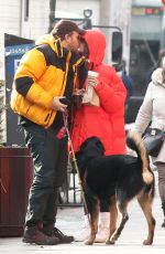 EMILY RATAJKOWSKI and Sebastian Bear McClard Out Kissing in New York 01/23/2020