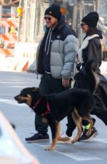 EMILY RATAJKOWSKI and Sebastian Bear McClard Out with Their Dog in New York 01/21/2020