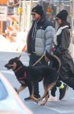 EMILY RATAJKOWSKI and Sebastian Bear McClard Out with Their Dog in New York 01/21/2020