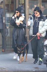 EMILY RATAJKOWSKI and Sebastian Bear McClard Out with Their Dog in New York 01/21/2020