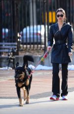 EMILY RATAJKOWSKI Out with Her Dog Colombo in New York 01/19/2020