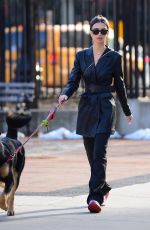EMILY RATAJKOWSKI Out with Her Dog Colombo in New York 01/19/2020