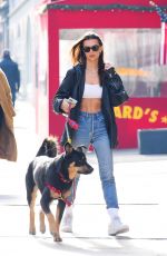 EMILY RATAJKOWSKI Out with Her Dog Colombo in New York 01/24/2020