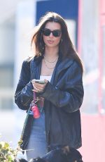 EMILY RATAJKOWSKI Out with Her Dog Colombo in New York 01/24/2020