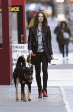 EMILY RATAJKOWSKI Out with Her Dog in New York 01/29/2020