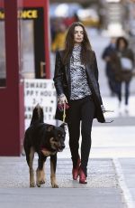 EMILY RATAJKOWSKI Out with Her Dog in New York 01/29/2020
