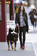 EMILY RATAJKOWSKI Out with Her Dog in New York 01/29/2020