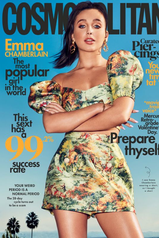 EMMA CHAMBERLAIN in Cosmopolitan Magazine, February 2020