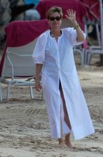 EMMA FORBES Out on the Beach in Barbados 12/27/2019