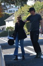 EMMA ROBERTS and Garrett Hedlund Out in Studio City 01/12/2020