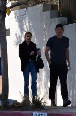 EMMA ROBERTS and Garrett Hedlund Out in Studio City 01/12/2020