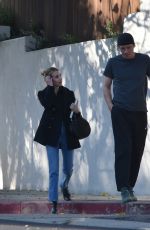 EMMA ROBERTS and Garrett Hedlund Out in Studio City 01/12/2020