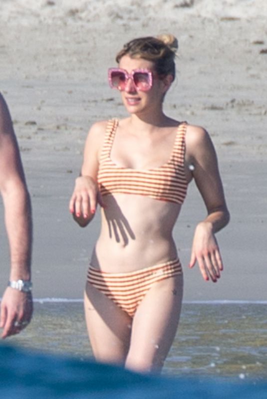 EMMA ROBERTS in Bikini at a Beach in Punta Mita 01/18/2020