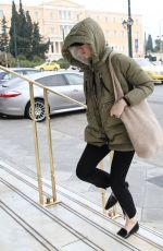 EMMA STONE Arrives at Athens International Airport 01/27/2020