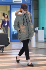 EMMA STONE Arrives at Athens International Airport 01/27/2020