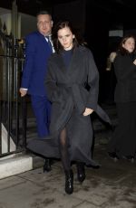EMMA WATSON Leaves C Restaurant in London 01/30/2020
