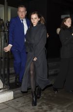 EMMA WATSON Leaves C Restaurant in London 01/30/2020