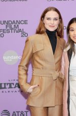 EVAN RACHEL WOOD at Kajillionaire Premiere at Sundance Film Festival 01/25/2020