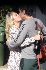 FLORENCE PUGH and Zach Braff Out Kissing in London 01/13/2020