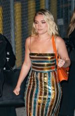 FLORENCE PUGH Arrives at Jimmy Kimmel Live in Los Angeles 01/16/2020
