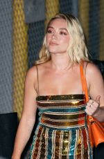 FLORENCE PUGH Arrives at Jimmy Kimmel Live in Los Angeles 01/16/2020