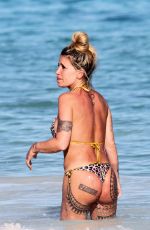 FLORENCIA PENA in Bikini on the Beach in Mexico 12/31/2019