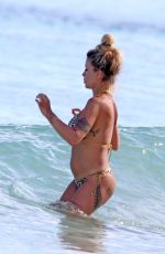 FLORENCIA PENA in Bikini on the Beach in Mexico 12/31/2019